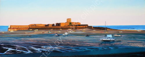 St. Aubin's Fort, Early Evening
(Acrylic on canvas)